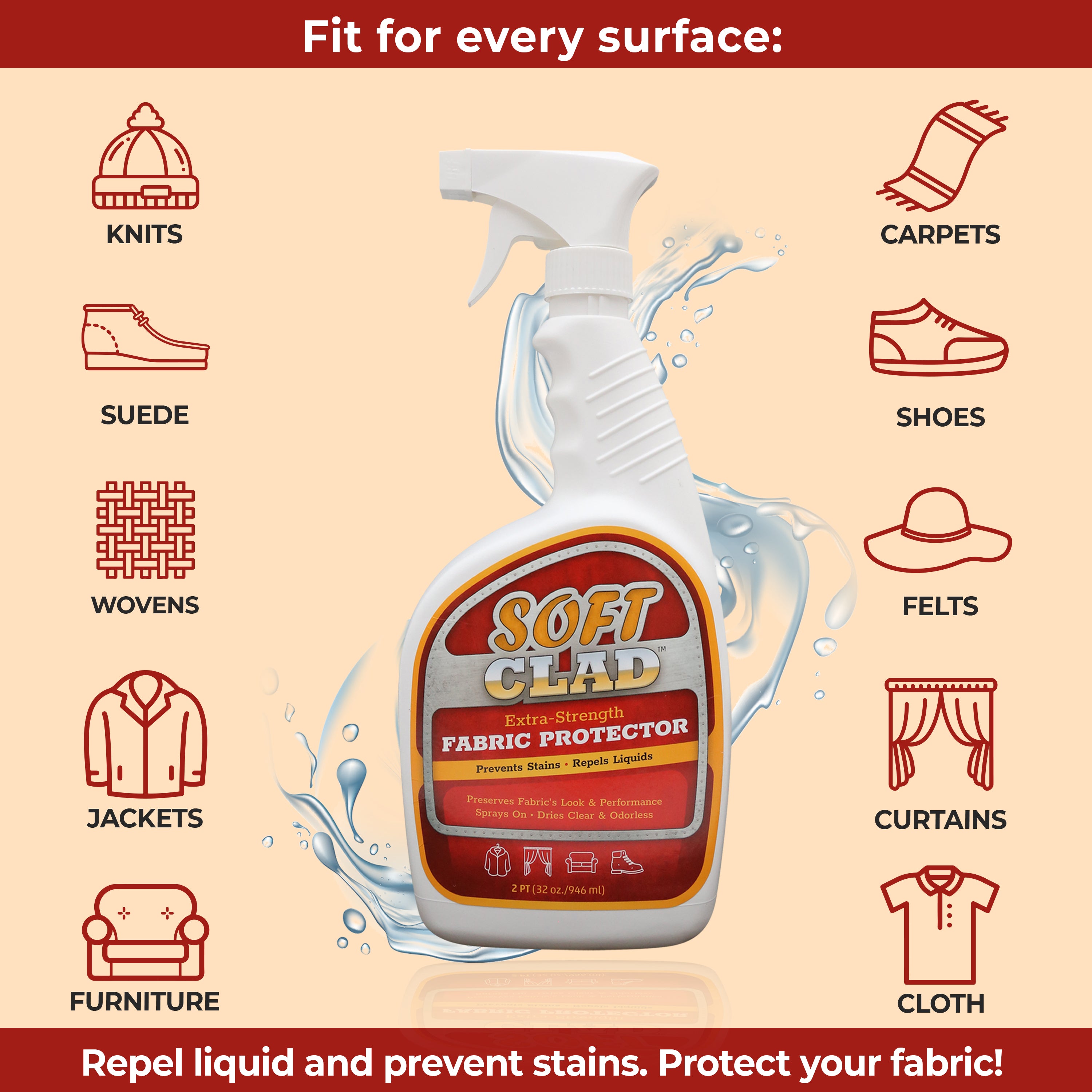 SoftClad Fabric Protector Spray (32oz) – Stir Technologies